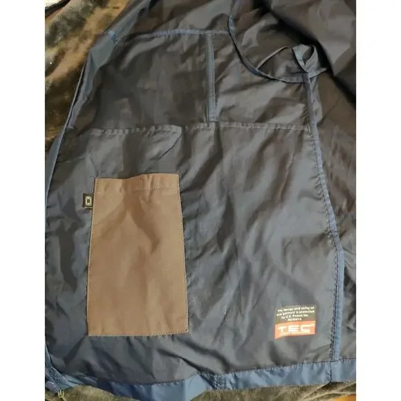 Men's SCOTTeVEST Pack Windbreaker TEC Blue Jacket Packable Repellent - XL - Picture 5 of 8